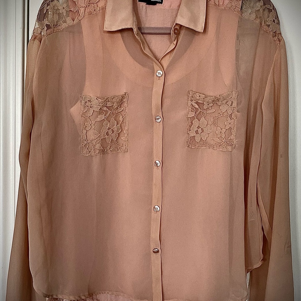 2-piece Victorian styled lace jacket with matching top